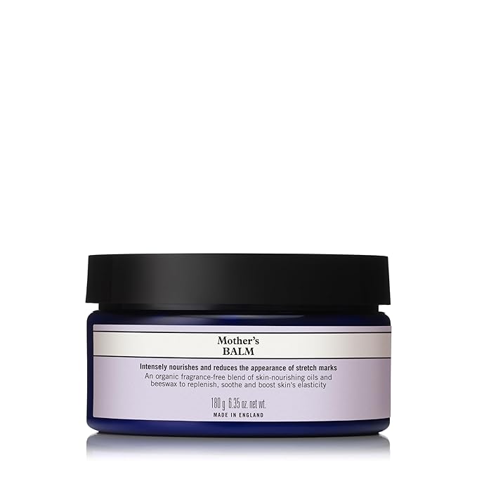 Neal's Yard Mother's Balm, Helps Reduce the Appearance of Stretch Marks & Improve Elasticity, Ideal for New Moms, Fragrance Free, Cruelty-Free, 120g-FemmiqueWomen