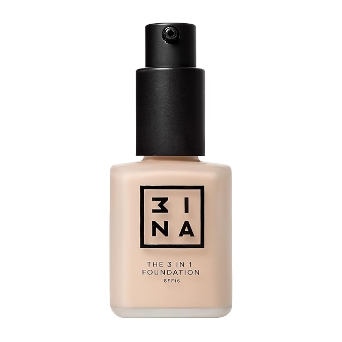 3INA The 3-In-1 Foundation 203 - Vegan Formula - Combination Of Primer, Concealer And Foundation - Medium Coverage - Natural Finish - Perfect For Covering Lines And Blemishes - Long Lasting - 1.01 Oz-FemmiqueWomen