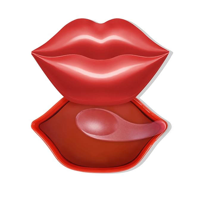 20Pcs Lip Mask, Red Cherry Lip Moisturizing Plumping Masks Overnight, Lip Gel Treatment Lip Masks for Dry Lips Smooth& Plump Chapped Lip Collagen Overnight Lip Care Pads Patches(Red)-FemmiqueWomen