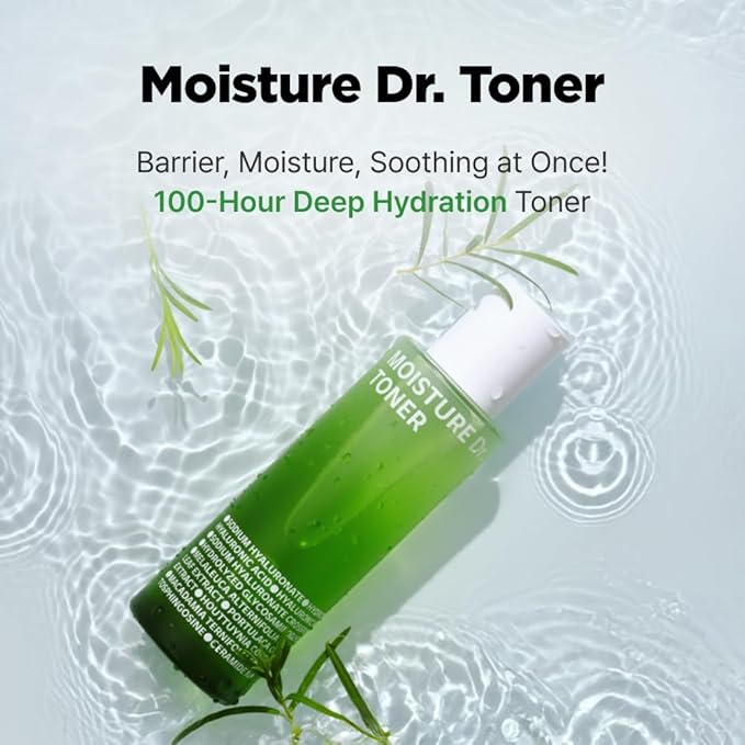 ISOI Moisture Dr. Soothing Toner, Lightweight Hydrating Toner with Tea Tree Ceramide & Hyaluronic Acid for Skin Barrier Support, Korean Skin Care (4.39 fl.oz/130ml)-FemmiqueWomen