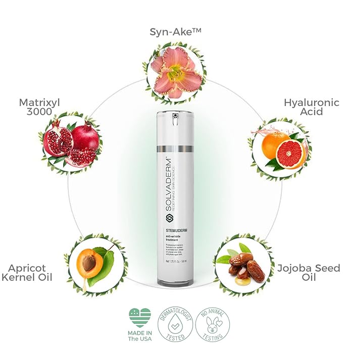 Stemuderm Face & Eye Cream - Anti Aging Skincare - Daily Moisturizer for Fine Lines, Wrinkles & Eyebags - Supports Natural Production of Collagen & Elastin - Organic Plant Based Stem Cells - 1.7 fl oz-FemmiqueWomen