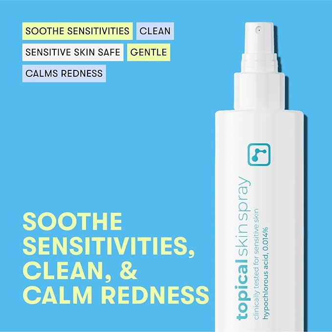 BRIOTECH Topical Skin Spray, Hypochlorous Acid Spray for Sensitive Skin, HOCl Facial Mist, Full Body Support Against Irritation, Calm Redness, Soothe Foot & Scalp, 2 oz Travel Size-FemmiqueWomen