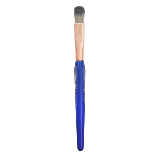Bdellium Tools Professional Makeup Brush - Golden Triangle 792 Eye Double Dome Blender - With All Vegan and Soft Synthetic Fibers, For Effortless Application and Blending (Blue, 1pc)-FemmiqueWomen