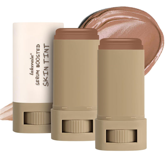2PCS Foundation Stick Beauty Balm Serum Boosted Skin Tint, Solid Tinted Moisturizing Serum Contour Stick, Natural Fit, Moisturizing ＆ Concealing Foundation Sticks (#06)-FemmiqueWomen