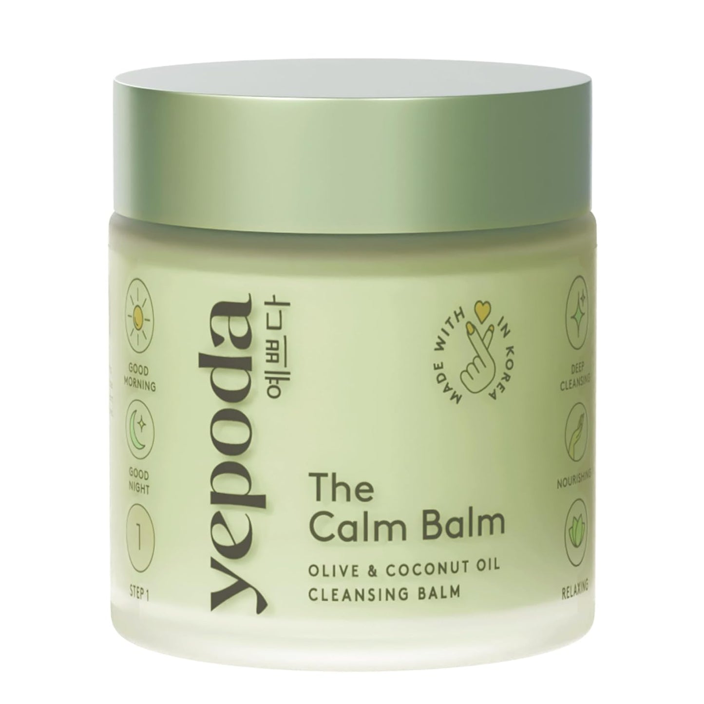 The Calm Balm, Gentle Makeup Remover & Deep Cleansing Balm, Removes Waterproof Makeup & Impurities, Vegan Korean Face Cleanser for All Skin Types, 2.82 OZ (80g)-FemmiqueWomen