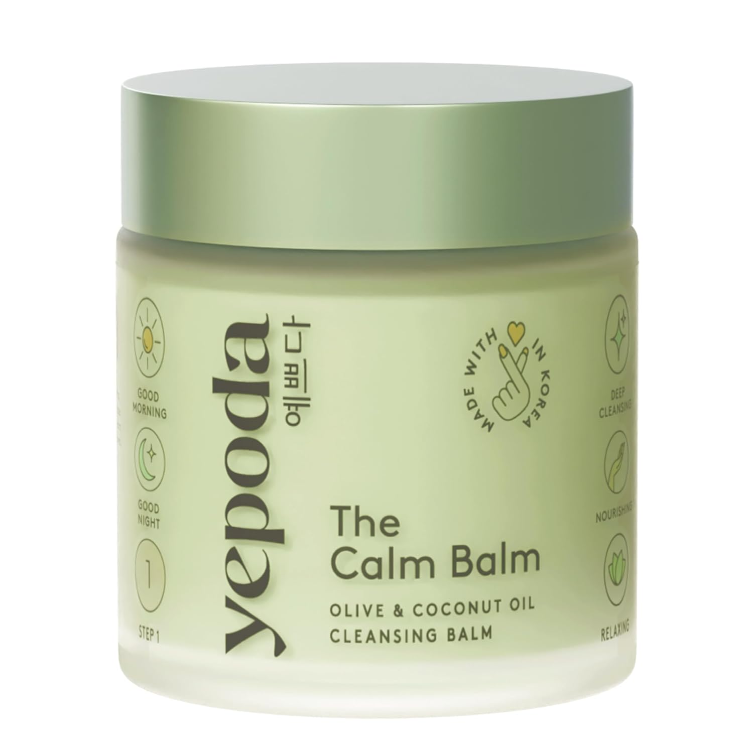 The Calm Balm, Gentle Makeup Remover & Deep Cleansing Balm, Removes Waterproof Makeup & Impurities, Vegan Korean Face Cleanser for All Skin Types, 2.82 OZ (80g)-FemmiqueWomen