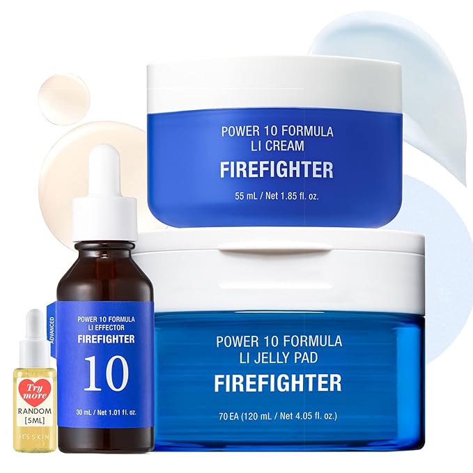 It'S SKIN LI Calming Skincare Set - Soothing Toner Pads, Ampoule Serum, Moisture Cream – Redness & Acne Relief with Licorice Extract & Guaiazulene – for Clear Skin-FemmiqueWomen