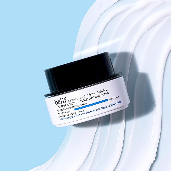 belif The True Cream Moisturizing Bomb with Oak Husk and Vitamin B | Moisturizer | Good for Dry Skin, Dryness Dullness, and Uneven Texture |For Normal, Dry Skin Types-FemmiqueWomen