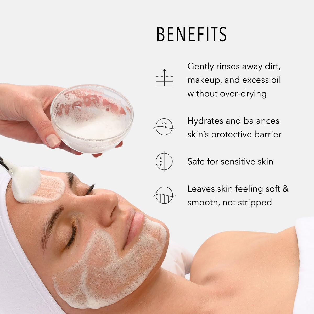 HydroPeptide Cleansing Gel, Toning Face Wash, Effectively Removes Makeup, Dirt, and Excess Oil without Irritation, 6.76 Ounce-FemmiqueWomen