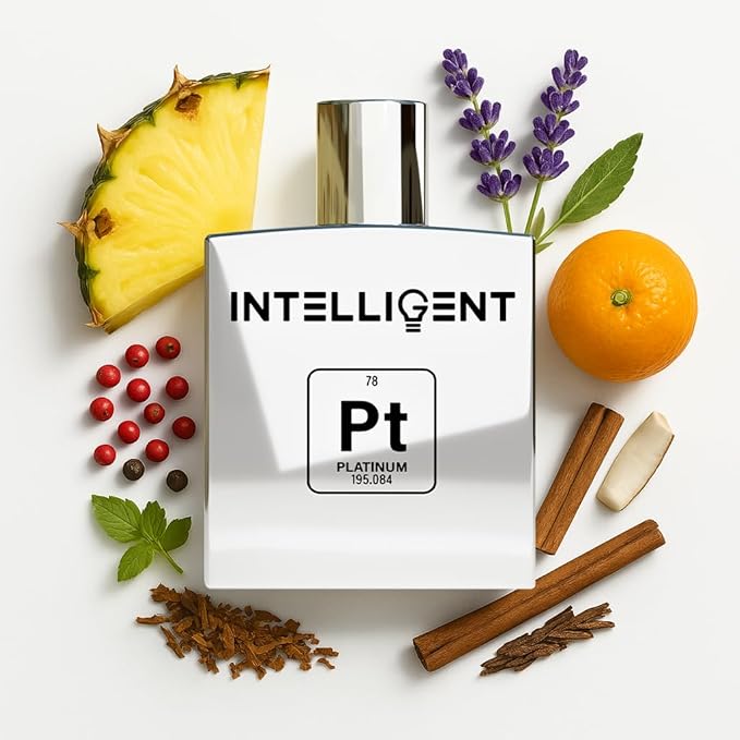 Intelligent Platinum Eau de Parfum | Cologne for Men | Sweet, Seductive, Striking | 3.4 Fl Oz (100 mL)-FemmiqueWomen