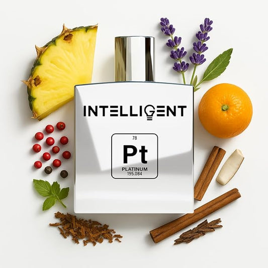 Intelligent Platinum Eau de Parfum | Cologne for Men | Sweet, Seductive, Striking | 3.4 Fl Oz (100 mL)-FemmiqueWomen