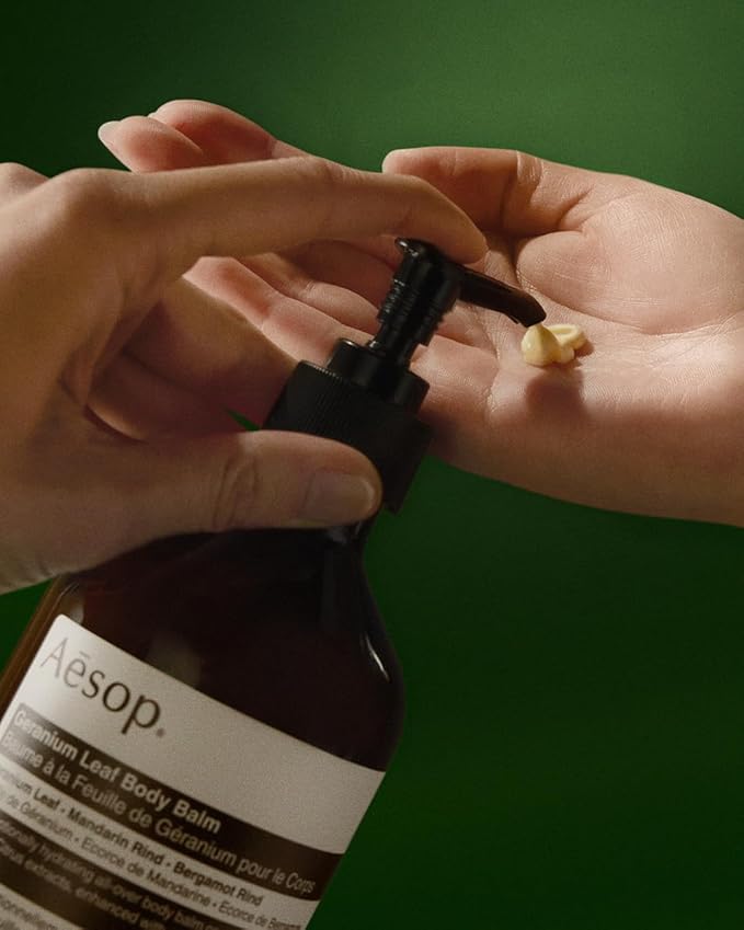 Aesop Geranium Leaf Duet | Gel Body Cleanser & Body Balm | Aromatic Pairing For Cleansed and Supple Skin | Paraben-Free, Cruelty-Free & Vegan |16.9 oz + 16.5 oz-FemmiqueWomen