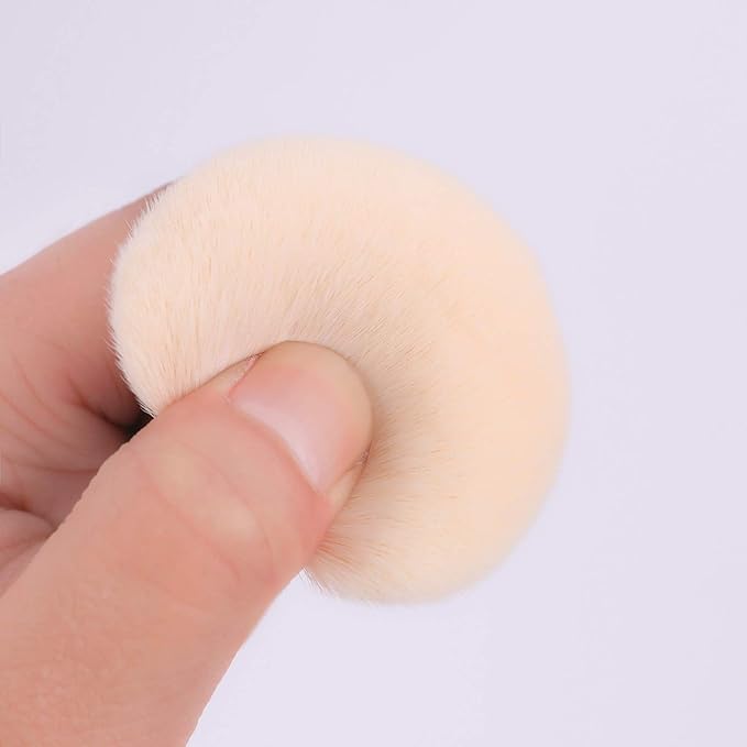 ENERGY Foundation Makeup Brush With Brush Clean Flat Top Kabuki for Face - Perfect For Blending Liquid, Cream or Flawless Powder Cosmetics - Buffing, Stippling, Concealer - Premium Quality Synthetic Dense Bristles-FemmiqueWomen