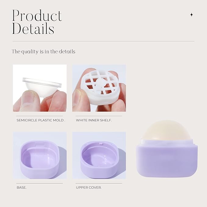0.25 oz（7g） Empty Lip Balm Square Containers Tubes Lipstick 12 Pieces for Make Natural Lip Balm Lip Care - DIY & BPA FREE (Purple)-FemmiqueWomen