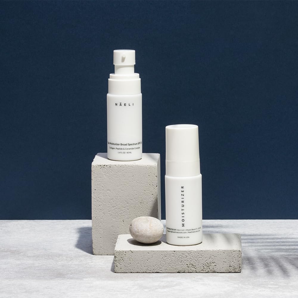 NAELI Face Moisturizer with SPF 30, Anti Aging Collagen & Peptide Cream, Reduces Wrinkles - Lightweight Skin Hydration with Hyaluronic Acid, Paraben Free & Non-Comedogenic Sunscreen, 1.4 oz-FemmiqueWomen