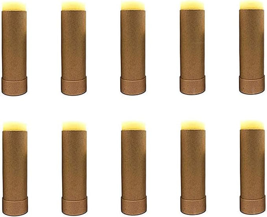 10 Pcs 2 Oz Paperboard Lip Balm Tubes Cardboard Tubes Empty DIY Lipstick Tube Refillable Lip Gloss Container Solid Perfume Tubes 60g Chapstick Container for Cosmetic Samples Deodorant(Brown)-FemmiqueWomen
