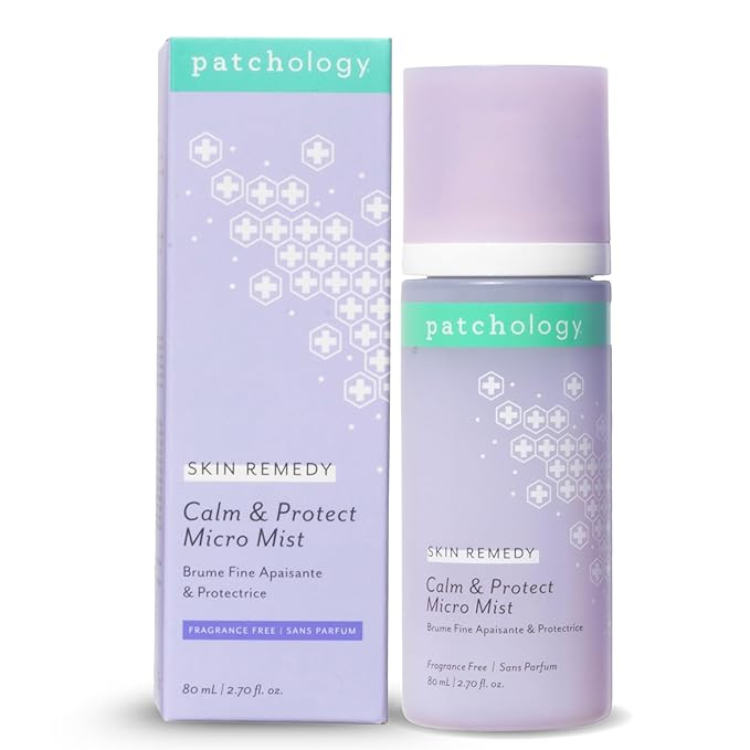 Patchology Skin Remedy Calm & Protect Micro Mist – Hydrating Facial Spray with Ectoin, Probiotics & Botanical Blend - Fragrance Free - Refines Pores & Leaves a Fresh Glow - 80 mL-FemmiqueWomen