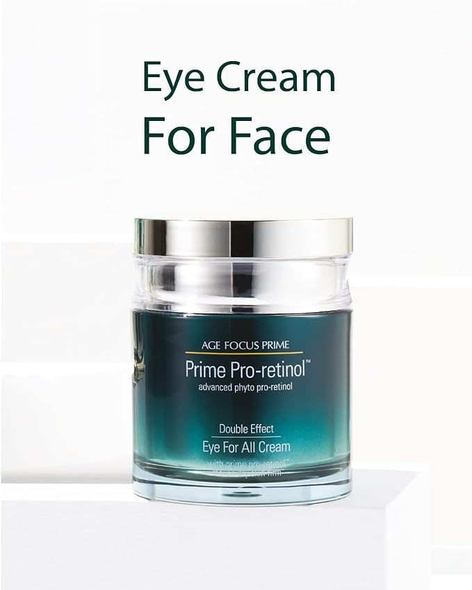 Isa Knox AGE FOCUS Prime Double Effect Eye For All Cream Set (3.4fl oz) - Korean Skincare Set, Lightweight Rich Eye Cream, Toner, Emulsion with Daytime Retinol,-FemmiqueWomen