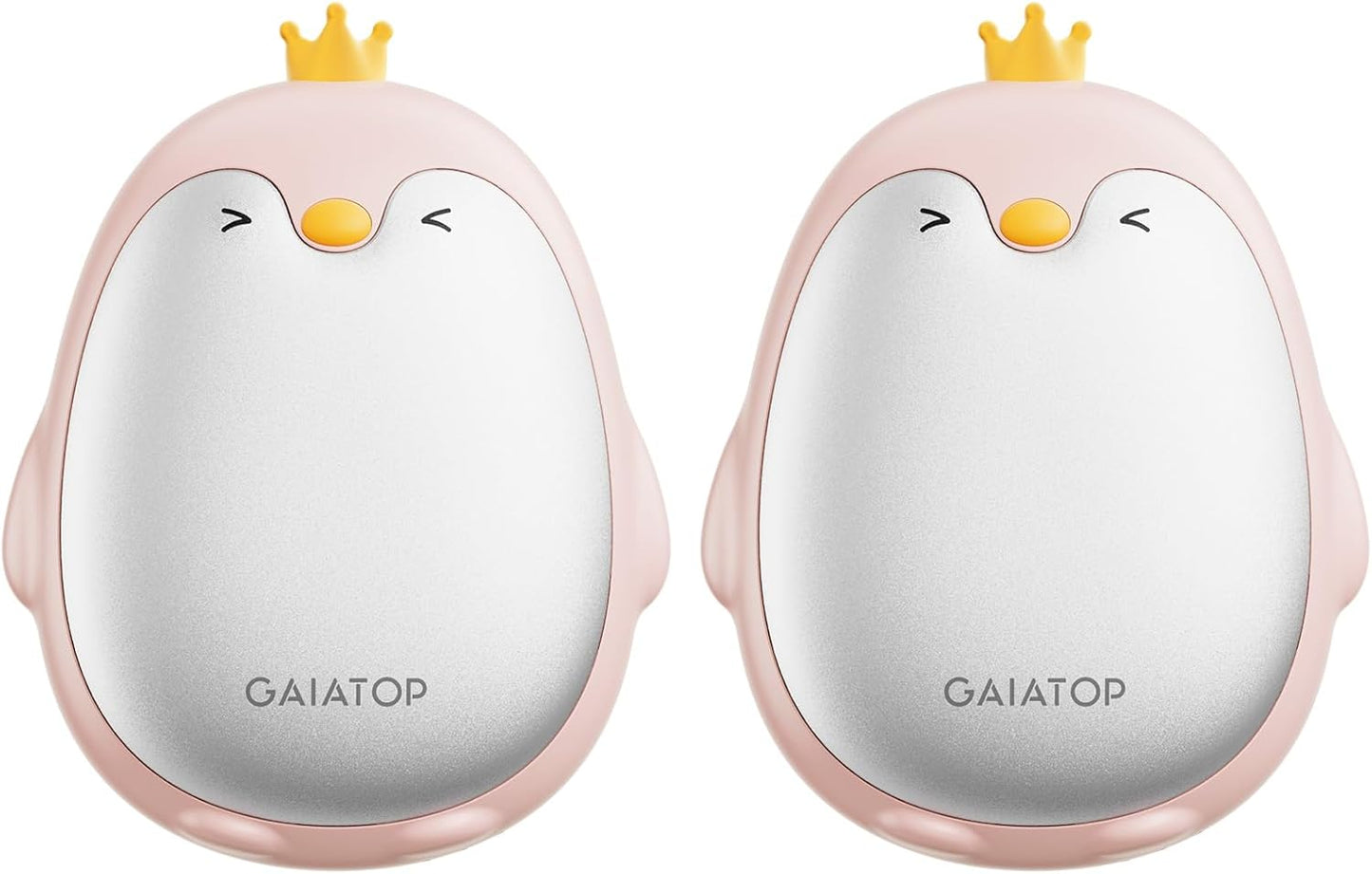 Gaiatop Magnetic Hand Warmers Rechargeable 2 Pack, 3 Settings Pocket-Sized Cute Penguin, Fast Hot Hands Reusable Portable Electric Heater for Camping Hunting Golf, Gifts for Women Men-FemmiqueWomen