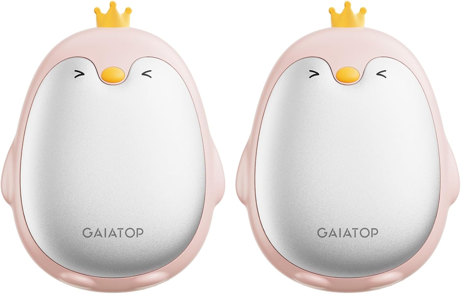 Gaiatop Magnetic Hand Warmers Rechargeable 2 Pack, 3 Settings Pocket-Sized Cute Penguin, Fast Hot Hands Reusable Portable Electric Heater for Camping Hunting Golf, Gifts for Women Men-FemmiqueWomen