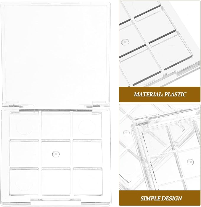 2pcs Empty Lipstick Palette Clear Lipstick Case Mini Highlighters Cross Body Bag Portable Makeup Organizer Storage Cases Sample Eye Shadow Plastic Empty Bracket Travel-FemmiqueWomen