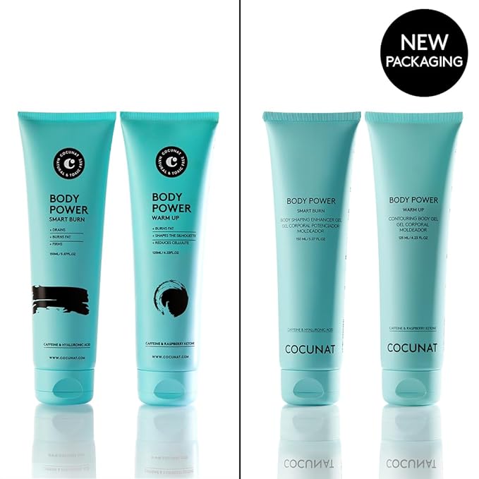 COCUNAT - Body Power - Anti Cellulite Cream - Body Firming Cream - Cellulite Remover - Toned Skin - With Caffeine and Hyaluronic Acid - 150 ml + 125 ml-FemmiqueWomen