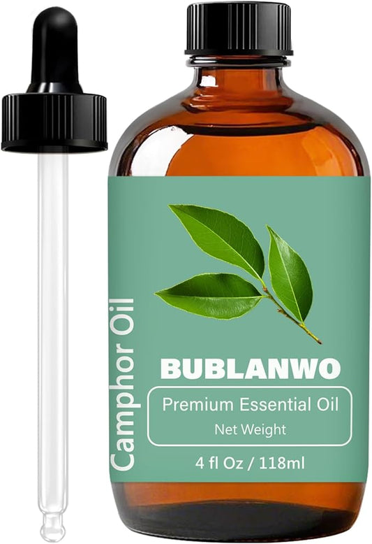 Organic Camphor Essential Oil for Damaged Hair Water Toner Spray for Face Skin Care Soaps Skin Hydration Bath Facial Mist Toner 118 ml-FemmiqueWomen