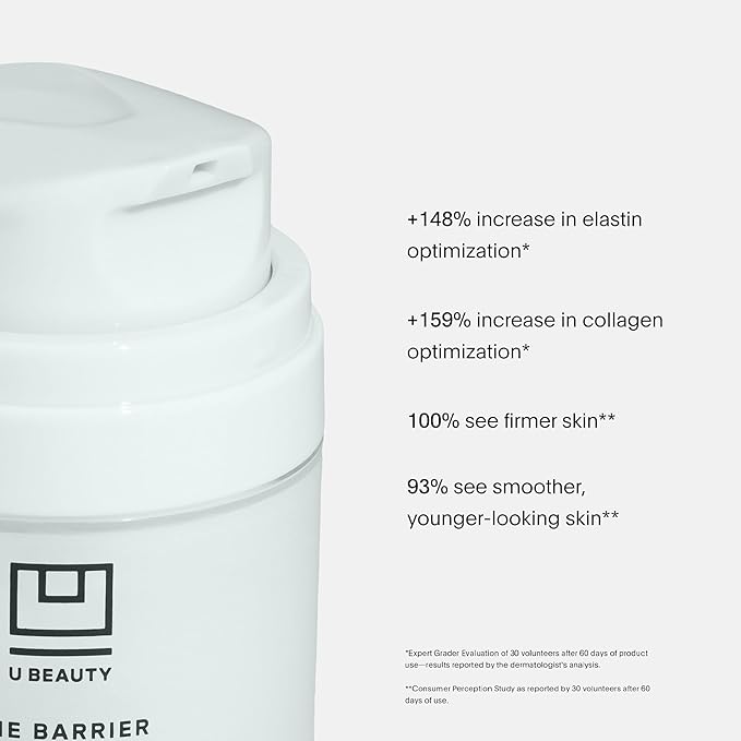 U Beauty BARRIER Bioactive Treatment - Night Cream Moisturizer for Face for Softer & Stronger Skin, Improves Rough, Dull Skin, Overnight Skin Barrier Cream with Urea, & Hyaluronic Acid - 1.7 fl oz-FemmiqueWomen