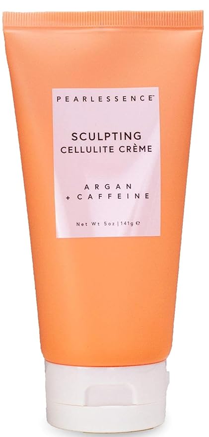 Pearlessence Sculpting Cellulite Cream, Argan & Caffeine - Helps Soften, Firm & Plump | Reduce Appearance of Dimples & Cellulite | USA Made (5 ounces)-FemmiqueWomen