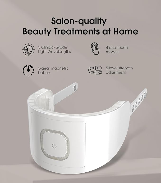 Intelligent Neck Lifting Device, 3 Color LED Neck Massager with Remote Control for Facial Massager | at Home Skin Care Tool-FemmiqueWomen