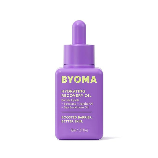BYOMA Hydrating Recovery Oil - Luxury Face Oil with Squalane, Jojoba Oil & Seabuckthorn Oil - Instant Radiant and Glowy Skin - Barrier Repair Facial Oil - 1.01 fl. oz-FemmiqueWomen