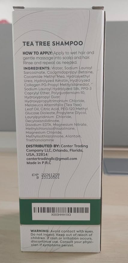 Tea Tree Oil Shampoo - Sulfate and Paraben Free with Collagen Keratin - Ideal for Women and Men with Oily Hair and Scalp Buildup - Anti Dandruff Treatment for Itchy, Dry Scalps – Salon Grade Products-FemmiqueWomen