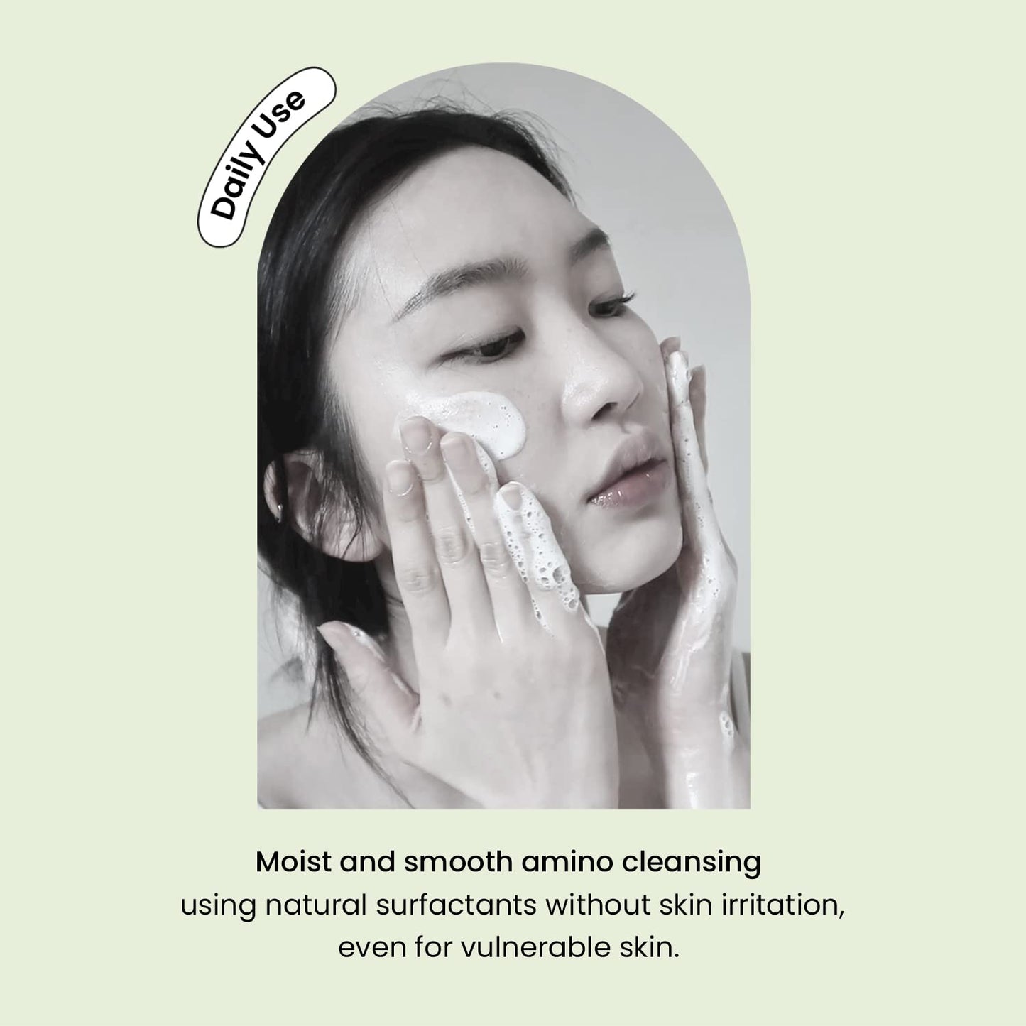 HEIMISH Matcha Biome Amino Acne Cleansing Foam - Deep Cleansing, Hydrating, Calming Facial Cleanser, Gentle Daily Face Wash with Amino Acids, Probiotics, for Oily & Acne-prone Skin, 5.3oz/150g-FemmiqueWomen