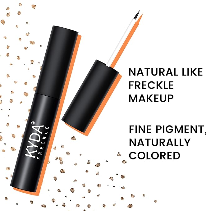 2 Colors Liquid Freckle Pen, Natural Like Freckle Makeup Pen Soft Dot Spot, Waterproof and Smudgeproof Quick Dry for Instant Create Realistic Freckles Make Up(Dark Brown+Light Brown)-FemmiqueWomen