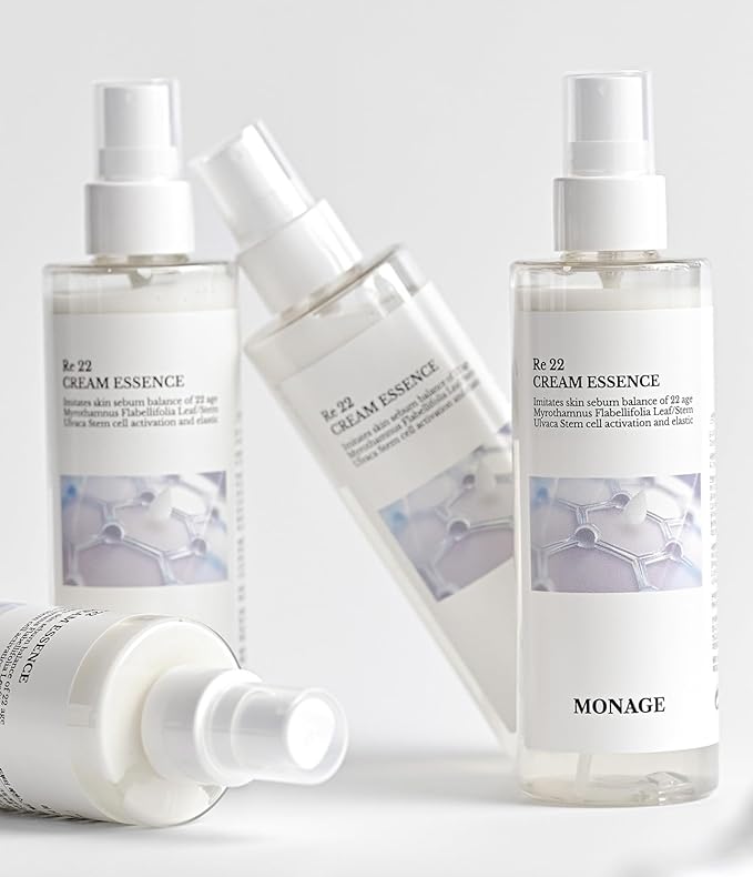 Re 22 Cream Essence – Korean Skin Care All-in-One Hydrating Spray with Resurrection Plant & Sea Lettuce Stem Cells for Youthful, Balanced Skin – Relaxing Gifts, 150ml / 5.07 fl. oz-FemmiqueWomen