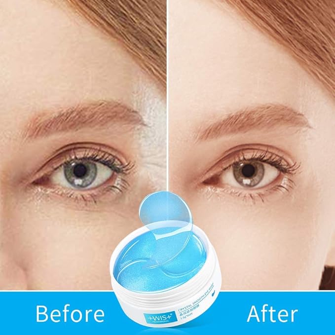 '+WIS+ Under Eye Patches, Collagen Eye Mask for Eye Moisturizing, Dark Circles, Wrinkles, Eye Gel Pads, Firming Eye Mask, Under Eye Bags, Eye Skin Care Pads With Collagen 30 Pairs-FemmiqueWomen