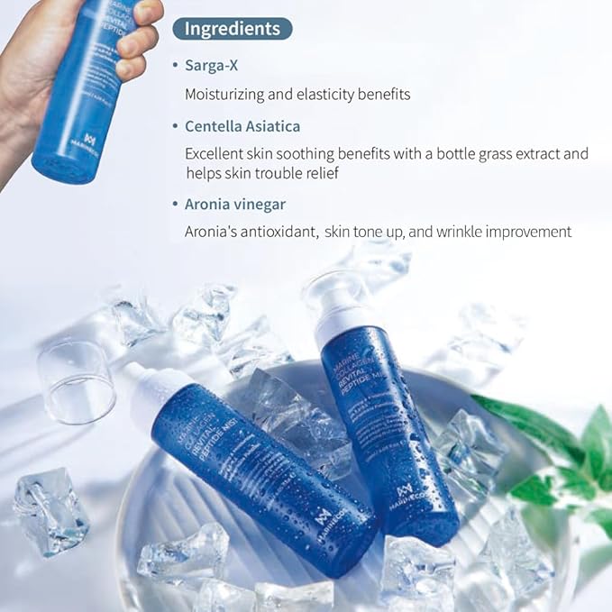 Marine Collagen Revital Peptide Mist 120ml ㅣ Fine Facial Spray for Hydration Soothing Glow ㅣ Daily Moisture Mist with Centella and Peptides-FemmiqueWomen
