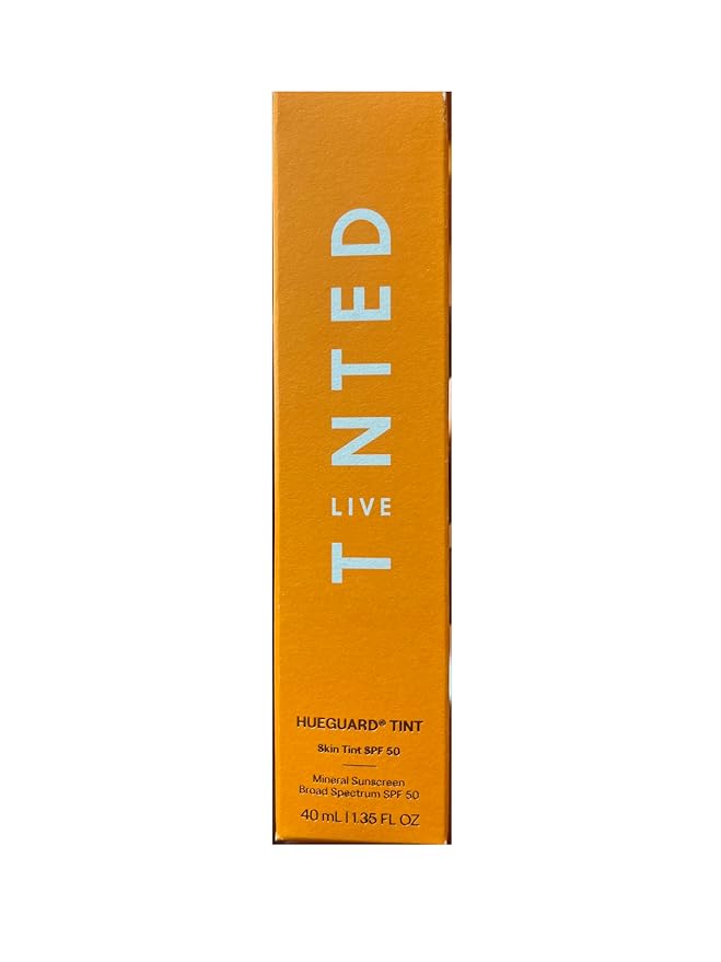 Live Tinted Hueguard Skin Tint SPF 50 - Tinted Mineral Sunscreen with Light-Medium Buildable Coverage With a Hydrating and Radiant Finish - Water and Sweat Resistant, 1.35 fl oz - Shade 10-FemmiqueWomen