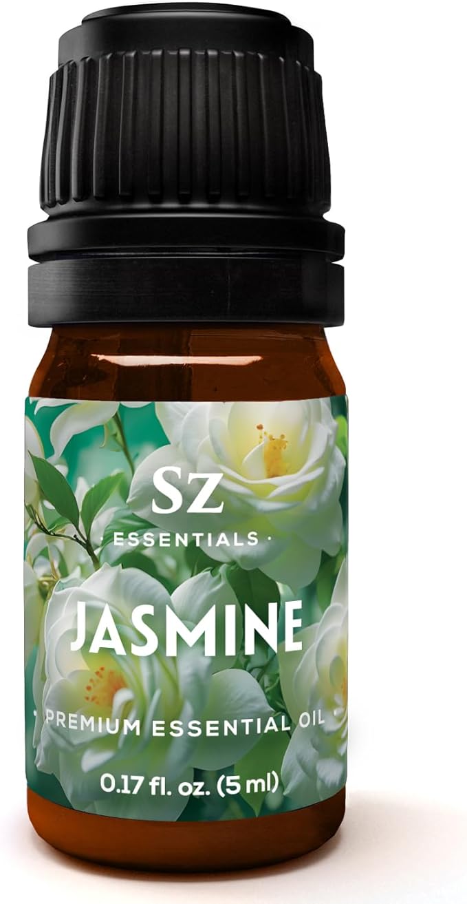 Jasmine Absolute Essential Oil – 100% Pure & Undiluted – 4 Jasminum Species – Divine Floral & Exotic Scent! – Aromatherapy & Natural Perfumery - Therapeutic Grade & Vegan – 0.17oz (5mL)-FemmiqueWomen