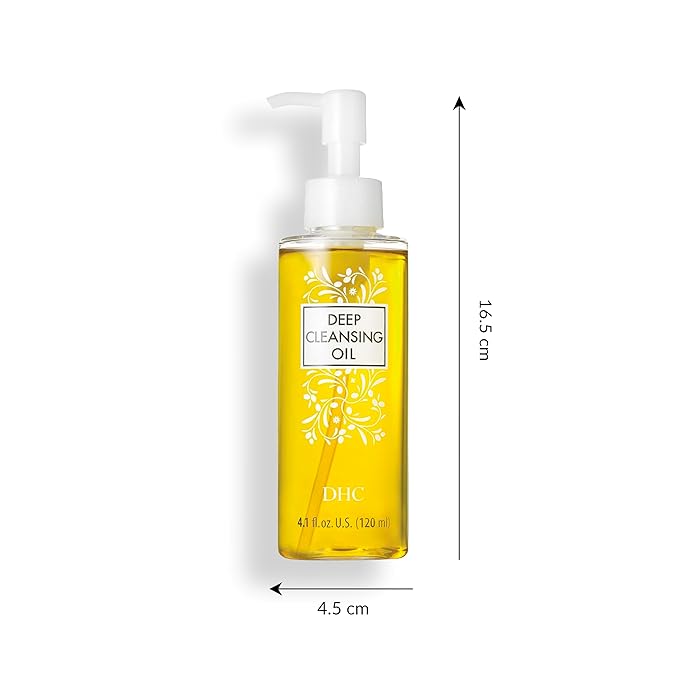DHC Deep Cleansing Oil Medium 2 pack, Facial Cleansing Oil, Makeup Remover, Cleanses without Clogging Pores, Residue-Free, Fragrance and Colorant Free, All Skin Types, 4.1 fl. oz.-FemmiqueWomen