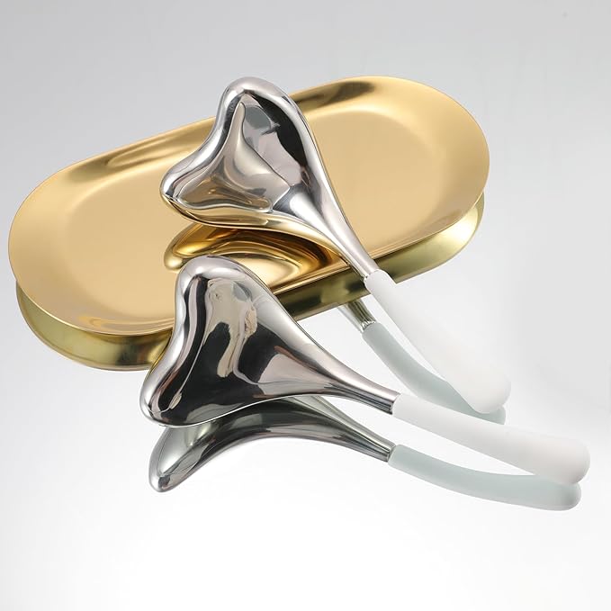 2-in-1 Gua Sha Cryo Sticks, Facial Skin Care Tools for Women Face and Eyes Massage, Unbreakable Stainless Steel Esthetician Supplies, Cooling Spa Ice Globes Roller with Carry Case-FemmiqueWomen