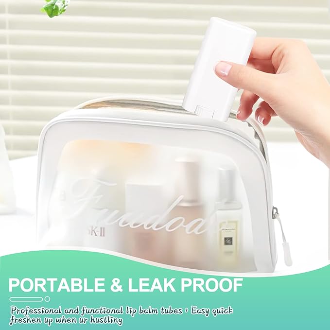 15ml Travel Deodorant Containers,Top-Fill,Empty Plastic Oval Lip Balm Tubes for Chapstick,Lip Balm,Lotion Bar Sticks,Salve,Homemade Solid Lotion,Sample Size Deodorant-30 Pack,White-FemmiqueWomen