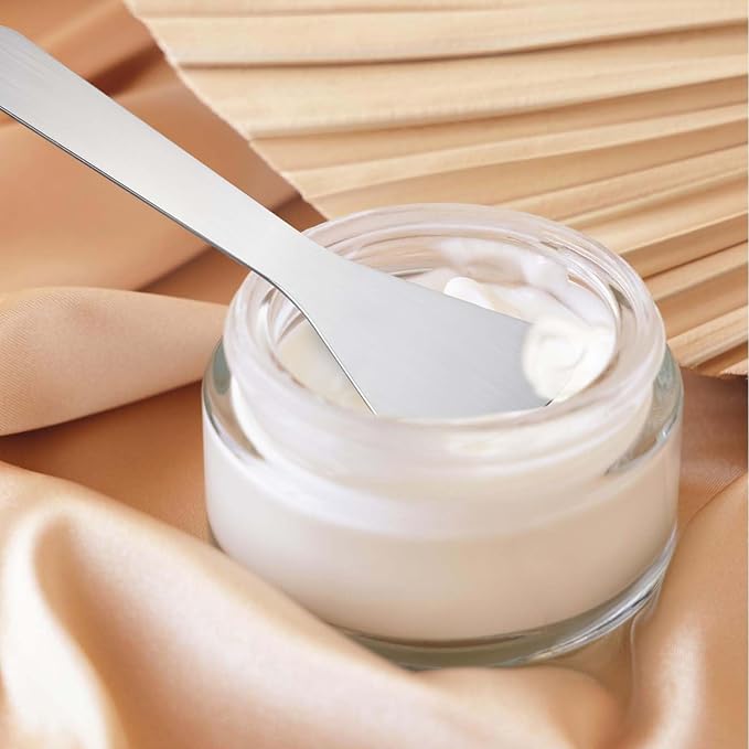 2Pcs Mini Metal Cosmetic Spatulas, Makeup Spatulas, Skincare Spatula, Cream Spatula, Beauty Accessories for Mixing and Sampling Plant Masks, Skin Care Creams, Eye Cream, Essences(Style 3)-FemmiqueWomen