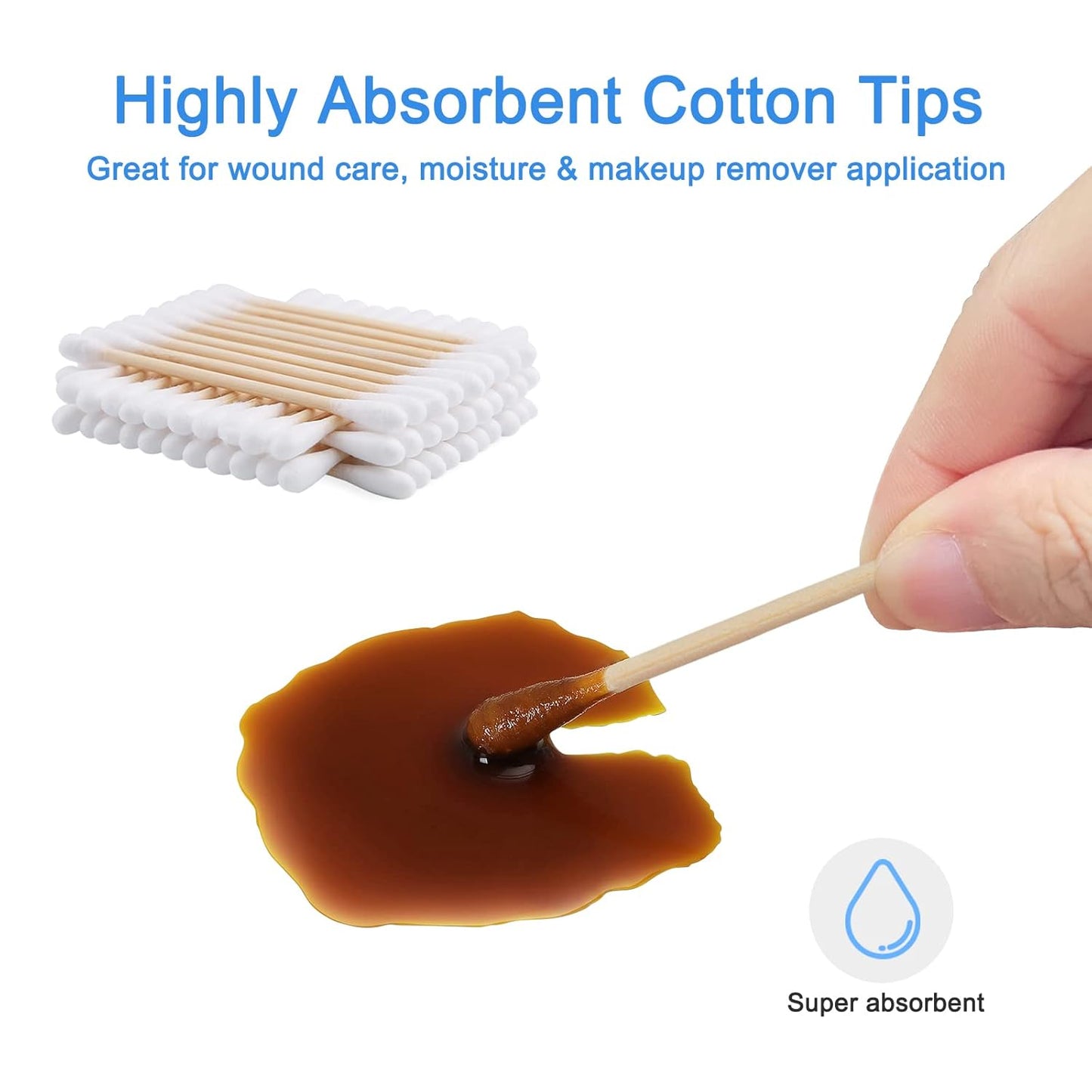 300 Pcs Cotton Swabs Set For Pet Owners, 100 Pcs 6 Inch Long Cotton Swabs & 200 Pcs Cotton Swabs, Pet Supplies For Dogs Cats, Eyes Ears & Nose Cleaning Solution-FemmiqueWomen