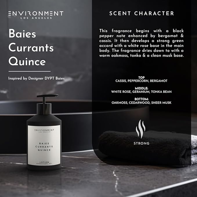 ENVIRONMENT Inspired by Designer Perfume DYPT Lotion, 300ml Luxury Scented Lotion (Baies | Currants | Quince) Bathroom Luxury, Men & Women High-End Body Lotion, Hand Cream, Dry Skin Treatment-FemmiqueWomen