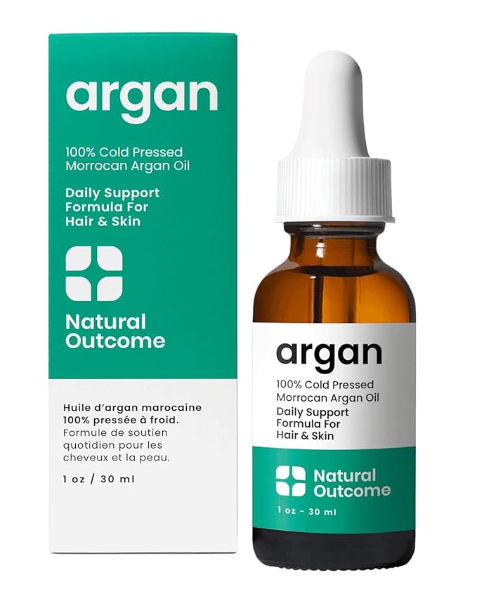 Argan Oil 100% Pure Moroccan Cold-Pressed Face, Body and Hair Lightweight Oil for Moisturizing, Hydrating & Skin Nourishment, 1 oz-FemmiqueWomen
