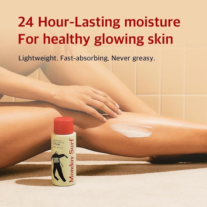 Vitamin Body Lotion-Vanilla Woods Scent, Glow Skin, Korean Body Lotion, 24-Hour Moisture Skin Care, Niacinamide, Vitamin C, Vegan, for Women & Men 10.14 Fl Oz-FemmiqueWomen