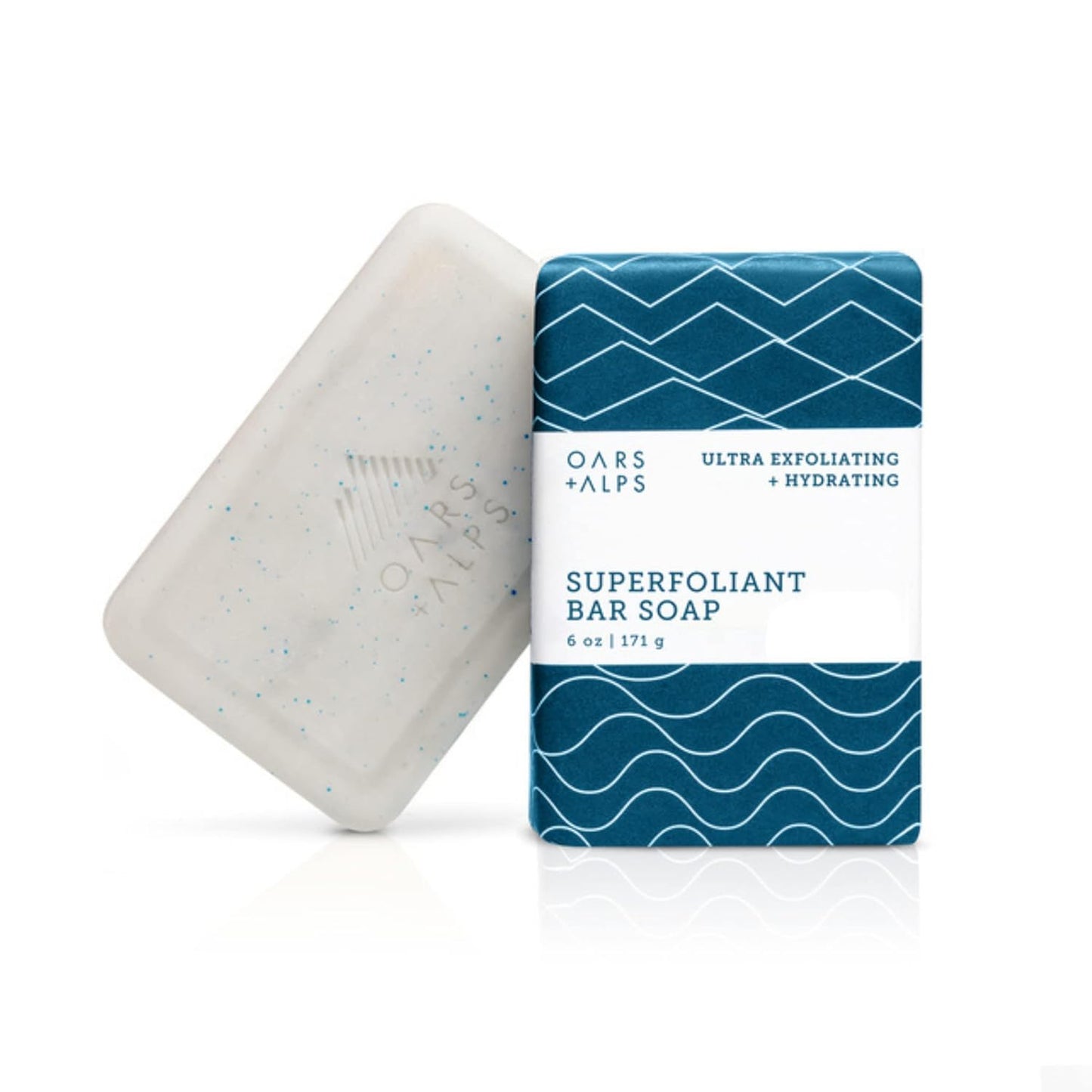 Oars + Alps Superfoliant Exfoliating Men's Bar Soap, Dermatologist Tested and Made with Clean Ingredients, Travel Size, 1 Pack, 6 Oz-FemmiqueWomen