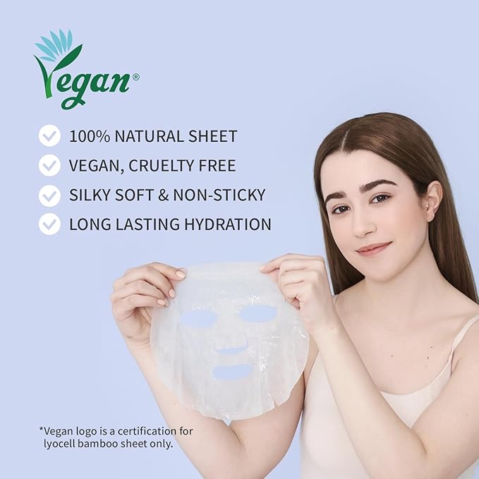 #OOTD Ceramide Brightening Sheet Mask For Face, Moisturizing, Anti Aging Ceramide, Peptide, Vitamin C, EVE Vegan 10EA-FemmiqueWomen