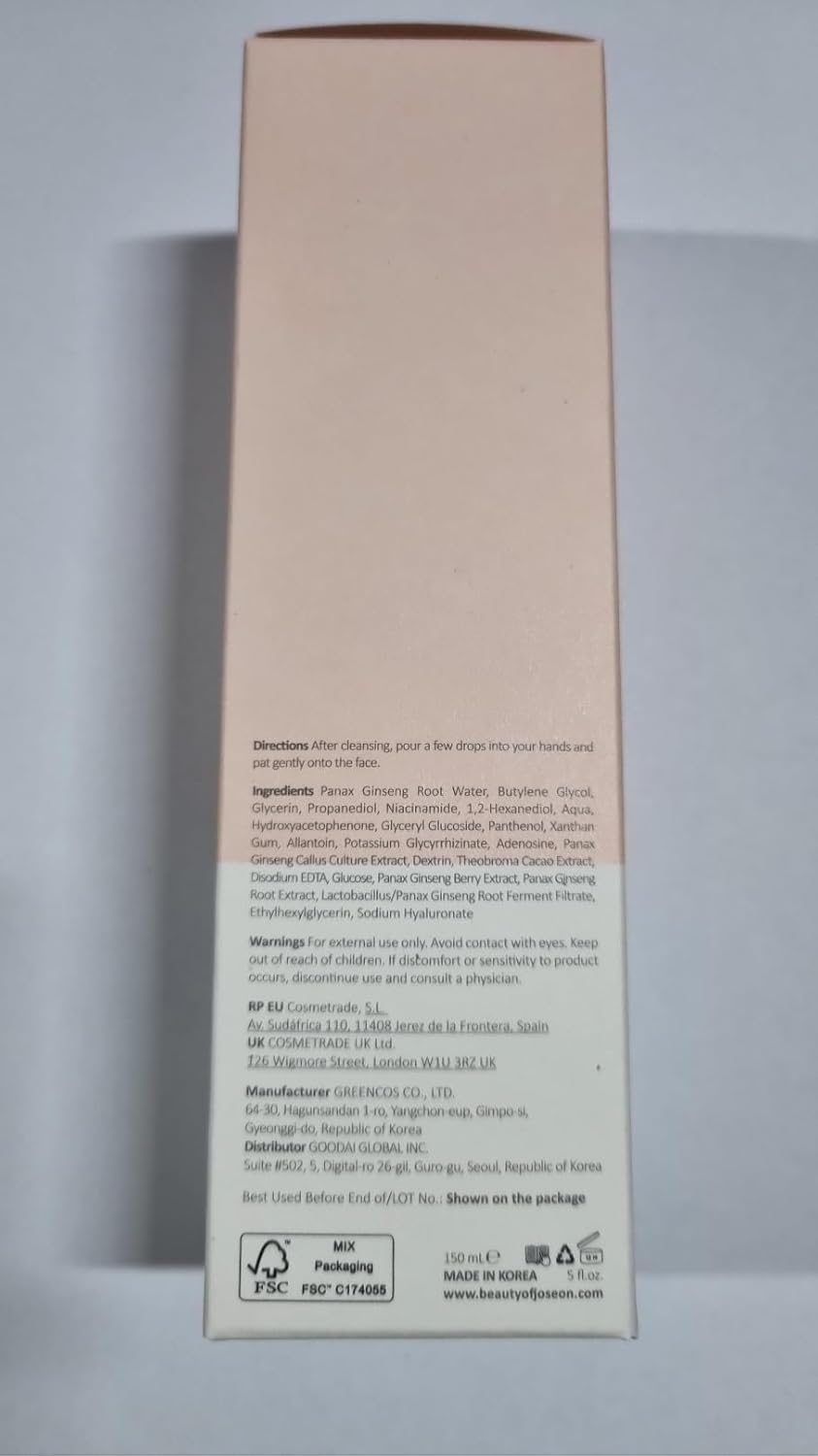 Beauty of Joseon Ginseng Essence Water Hydrating Face Toner for Dry, Dull Skin. Korean Moisturizing Skin Care for Men and Women 150ml, 5 fl.oz-FemmiqueWomen